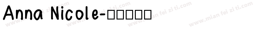 Anna Nicole字体转换